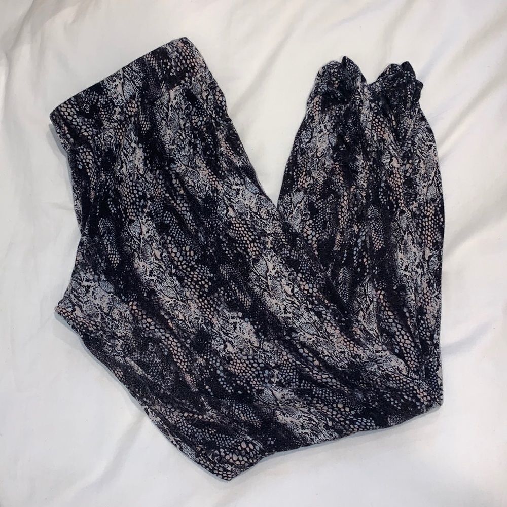 Michael Lauren Snakeskin Jogger